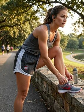 Nike Ohio State Buckeyes Tempo Dri-FIT Running Shorts Medium Gorpcore Athleisure